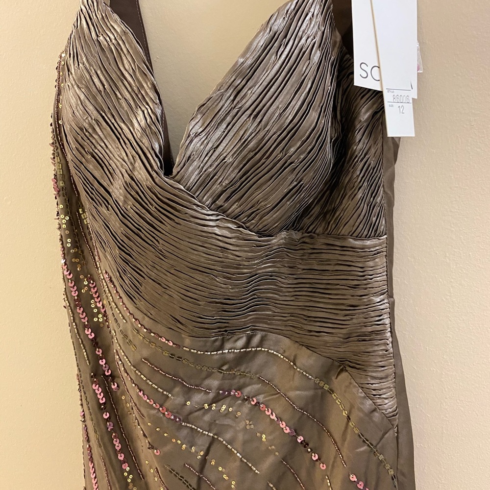 Caramel formal dress